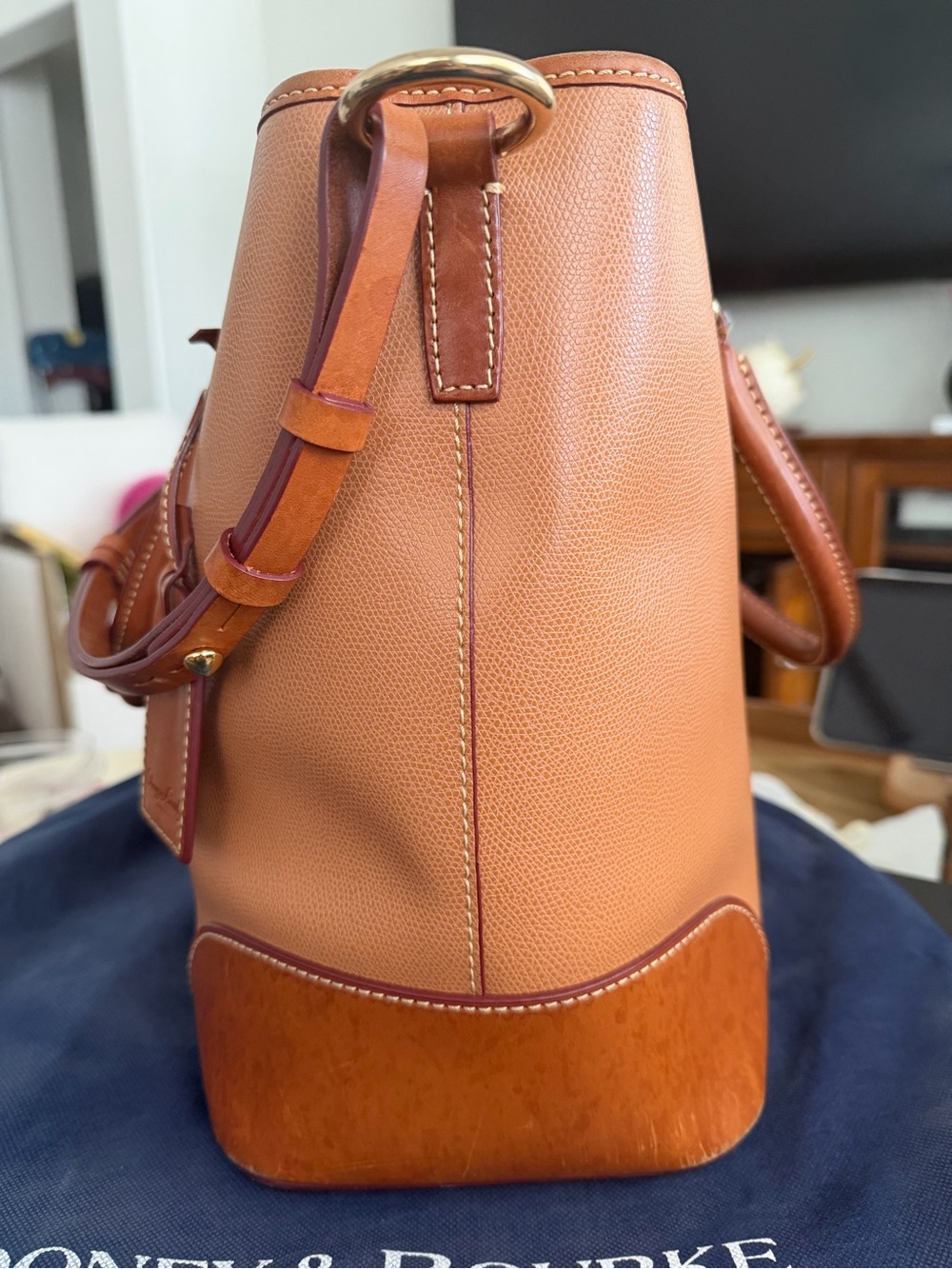 DOONEY & BOURKE | Shelby Shopper - Caramel, Smooth Textured Butterscotch Leather - Picture 4 of 8